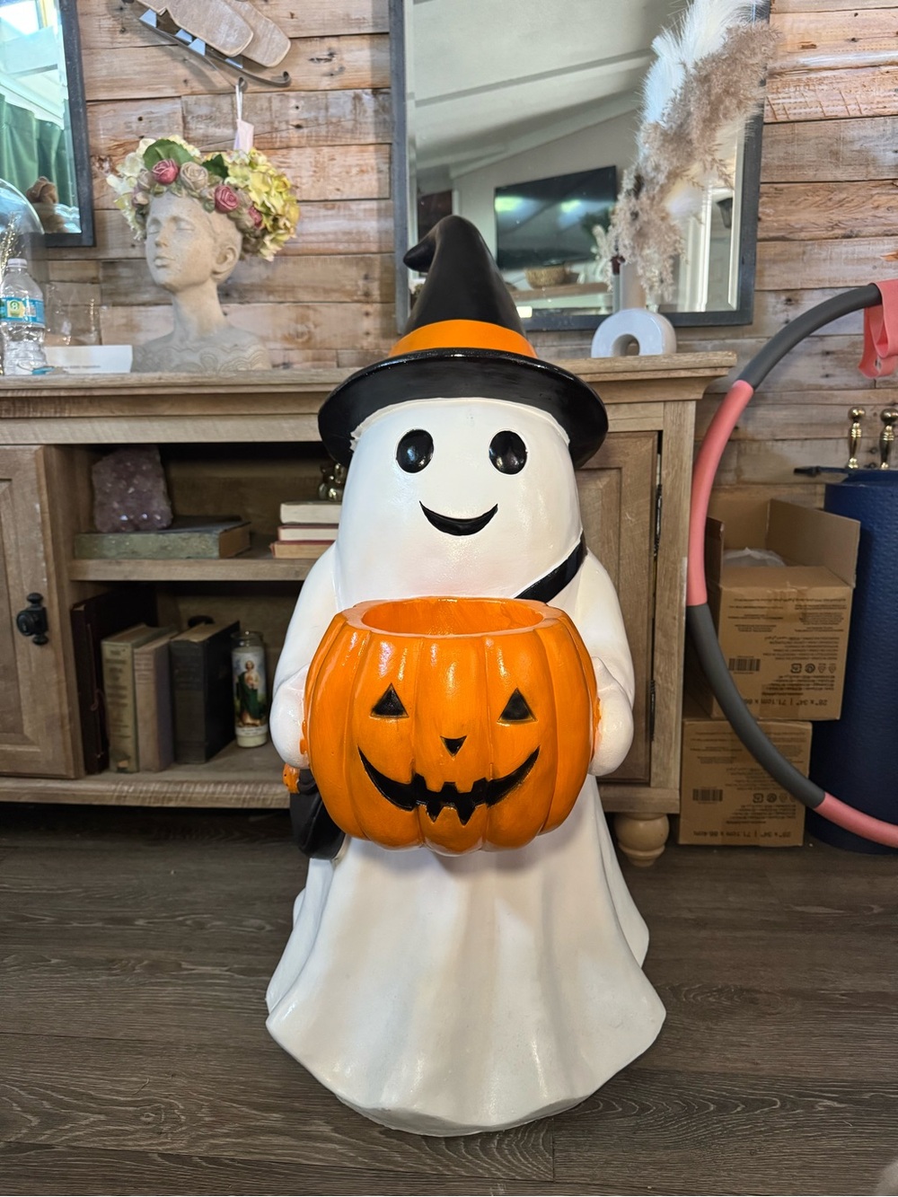 Large Halloween Ghost Statue